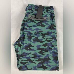 Greyson Sequoia Pants Joggers Blackwatch Camoscape XL Green Nylon Cotton Spandex